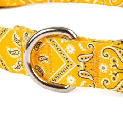 Show full view: Country Brook Design Deluxe Bandana Dog Collar, Yellow, Small slide 6 of 6