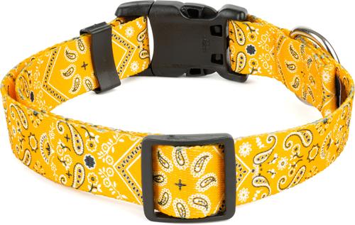 Show full view: Country Brook Design Deluxe Bandana Dog Collar, Yellow, Small slide 4 of 6