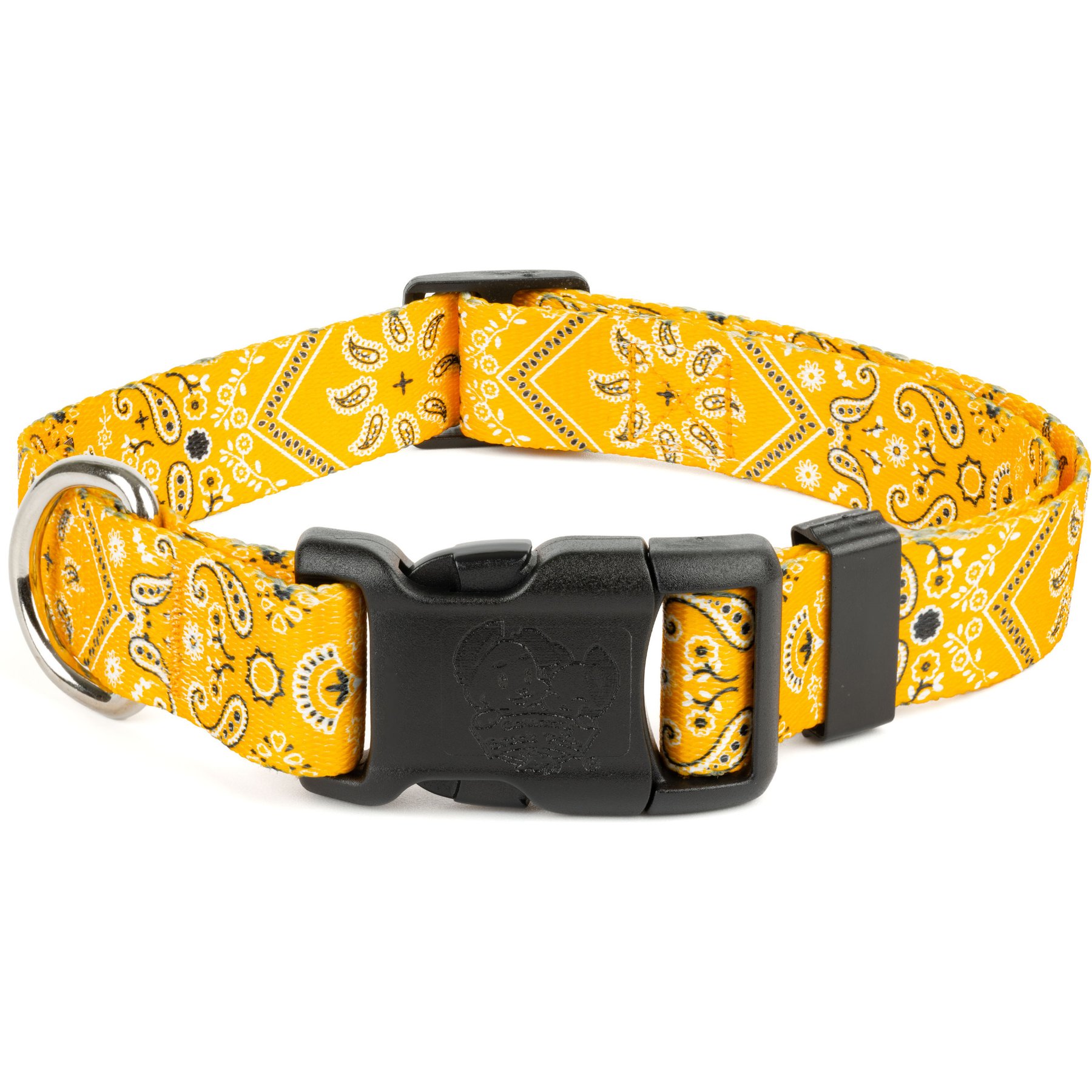 Country Brook Design Deluxe Bandana Dog Collar, Yellow, XX-Small