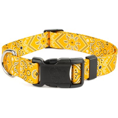 Country Brook Design Country Brook Design Deluxe Bandana Dog Collar, Yellow, X-Small