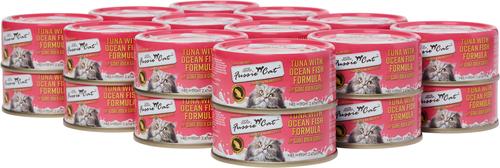 Show full view: Fussie Cat Tuna with Oceanfish in Goats Milk Wet Cat Food, 2.47-oz can, case of 24 slide 4 of 6