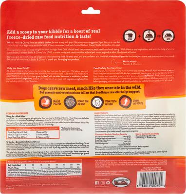 Show full view: Stella & Chewy's SuperBlends Grass-Fed Beef Recipe Meal Mixers Freeze-Dried Raw Dog Food Topper, 3.25-oz bag slide 9 of 13