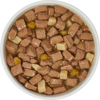 Show full view: Blue Buffalo Wilderness Wolf Creek Stew Chunky Chicken Stew Grain-Free Adult Canned Dog Food, 12.5-oz, case of 12 slide 5 of 11