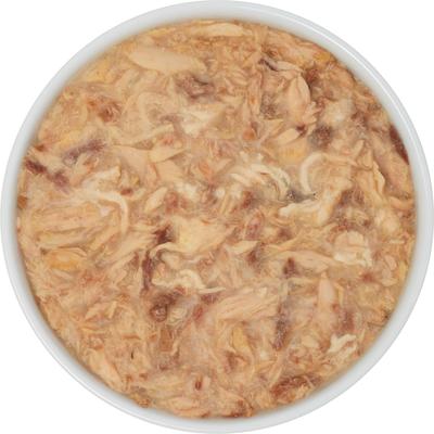Show full view: Fussie Cat Tuna with Chicken in Goats Milk Wet Cat Food, 2.47-oz can, case of 24 slide 5 of 6
