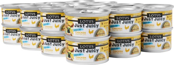 Lotus Just Juicy Chicken Stew Grain-Free Canned Cat Food