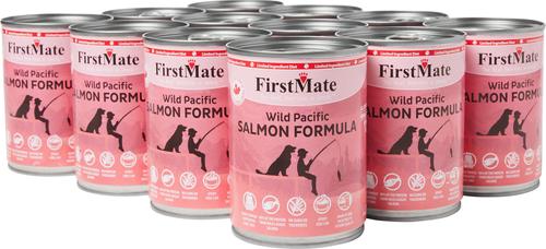 Show full view: Firstmate Salmon Formula Limited Ingredient Grain-Free Canned Dog Food, 12.2-oz, case of 12 slide 4 of 6