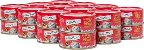 Show full view: Fussie Cat Tuna with Salmon in Goats Milk Wet Cat Food, 2.47-oz can, case of 24 slide 4 of 5