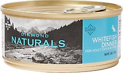 Diamond Naturals Whitefish Dinner Adult & Kitten Canned Cat Food, 5.5-oz, case of 24