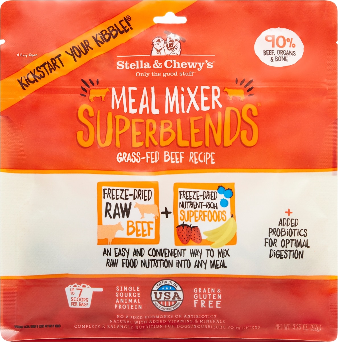STELLA & CHEWY'S SuperBlends Grass-Fed Beef Recipe Meal Mixers