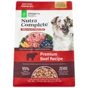 Ultimate Pet Nutrition Nutra Complete Premium Beef Freeze-Dried Raw Dog Food, 48-oz bag