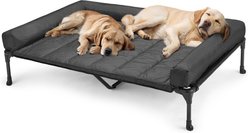 Veehoo Elevated Dog Bed with Bolster Mat, Black, XX-Large