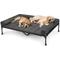 Show in main carousel: Veehoo Elevated Dog Bed with Bolster Mat, Black, XX-Large slide 1 of 10