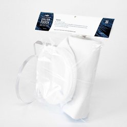 Pro Clear Aquatic Systems Fabric Filter Sock, White, 7 x 14-in
