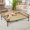 Show in main carousel: Veehoo Elevated Dog Bed with Bolster Mat, Beige, XX-Large slide 3 of 9