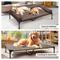 Show in main carousel: Veehoo Elevated Dog Bed with Bolster Mat, Brown, XX-Large slide 6 of 9