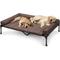 Show in main carousel: Veehoo Elevated Dog Bed with Bolster Mat, Brown, XX-Large slide 1 of 9