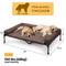 Show in main carousel: Veehoo Elevated Dog Bed with Bolster Mat, Brown, XX-Large slide 2 of 9