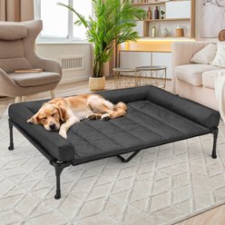 Veehoo Elevated Dog Bed with Bolster Mat, Black, XX-Large slide 2 of 8