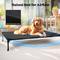 Show in main carousel: Veehoo Elevated Dog Bed with Bolster Mat, Black, Large slide 6 of 9