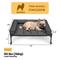 Show in main carousel: Veehoo Elevated Dog Bed with Bolster Mat, Black, Medium slide 2 of 9