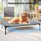 Show in main carousel: Veehoo Elevated Dog Bed with Bolster Mat, Black Sliver, X-Large slide 6 of 9