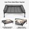 Show in main carousel: Veehoo Elevated Dog Bed with Bolster Mat, Black Sliver, X-Large slide 3 of 9