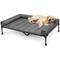 Show in main carousel: Veehoo Elevated Dog Bed with Bolster Mat, Black Sliver, X-Large slide 1 of 9