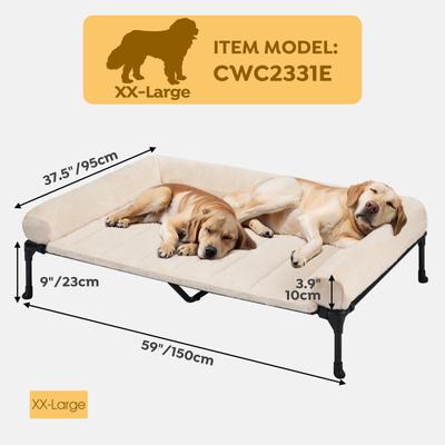 Show full view: Veehoo Elevated Dog Bed with Cozy Pillow, Black, XX-Large slide 2 of 9