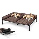Veehoo Double Dog Elevated Dog Bed, Black, X-Large