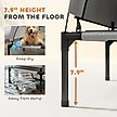 Show in main carousel: PawHut Elevated Raised Dog Bed with Removable Canopy, 42 x 30 x 37-in, Gray slide 6 of 9