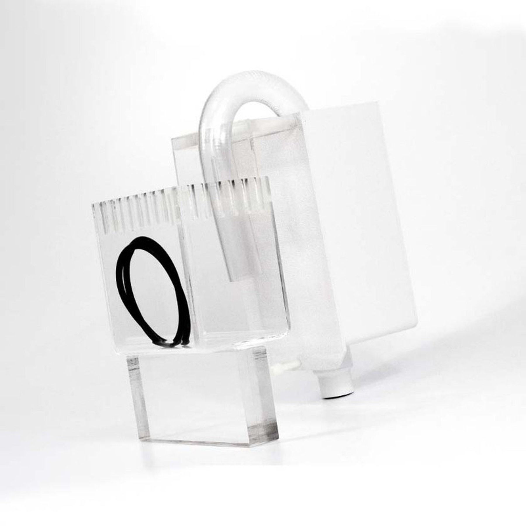 Pro Clear Aquatic Systems Prefilter Single Output, Overflow Box, White
