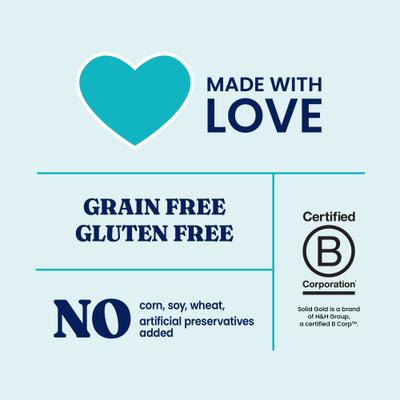 Show full view: Solid Gold SeaMeal Mousse Lickable Squeeze Tuna Skin & Coat Digestive & Immune Health Cat Treats, 4 count slide 8 of 12