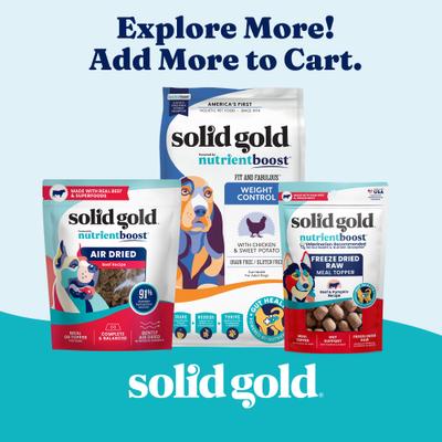 Show full view: Solid Gold Fit & Fabulous Chicken, Sweet Potato & Green Bean Weight Control Recipe Grain-Free Canned Dog Food, 13.2-oz, case of 6 slide 8 of 10