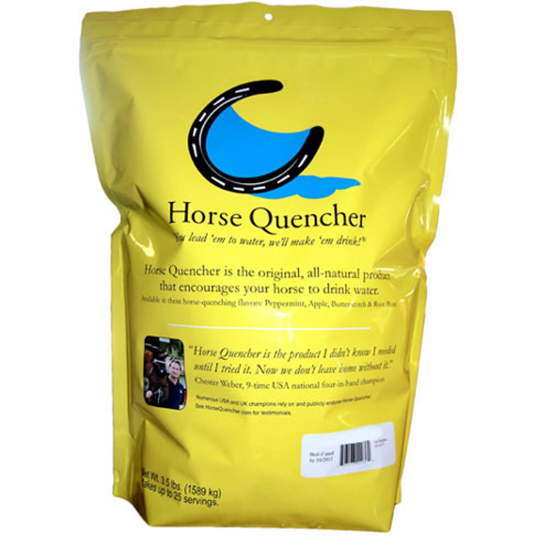 Horse Quencher Peppermint Flavor Crumble Horse Electrolyte Supplement, 3.5-lb bag