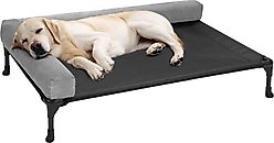 Veehoo L-shaped Bolster Dog Bed, Black, Large