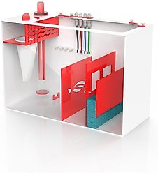 Pro Clear Aquatic Systems Redflex Reef Sump 100, Red & White, 23.5 x 10 x 16-in