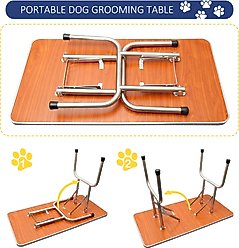 LovMor Foldable Retractable Bath Dog & Cat Grooming Table, Black, 46-in slide 2 of 7
