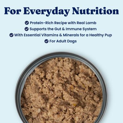 Show full view: Solid Gold Nutrientboost Hund-n-Flocken Lamb Recipe with Healthy Whole Grains Wet Dog Food, 12.5-oz can, case of 6 slide 4 of 9