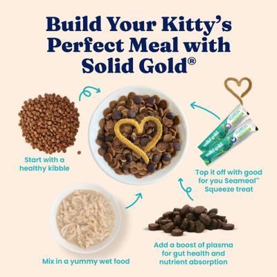 Show full view: Solid Gold Nature's Harmony Chicken & Mackerel Grain-Free Shreds in Gravy Wet Cat Food, 2.8-oz can, 12 count slide 8 of 10