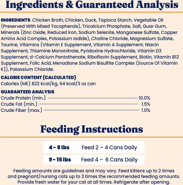 Solid Gold Nature's Harmony Chicken & Duck Grain-Free Shreds in Gravy Wet Cat Food, 2.8-oz can, 12 count