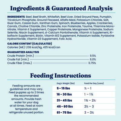 Show full view: Solid Gold Barking at the Moon 95% Beef Recipe Grain-Free Canned Dog Food, 13.2-oz, case of 6 slide 7 of 9