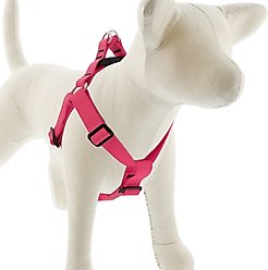 LupinePet Waterproof BioThane Step In Dog Harness, Neon Pink, Large: 24 to 38-in chest, 1-in wide