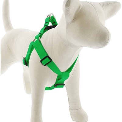 LupinePet LupinePet Waterproof BioThane Step In Dog Harness, Neon Green, Large: 24 to 38-in chest, 1-in wide