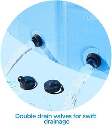 Yaheetech Hard Plastic Dog Pool with Sprinkler, Blue, XXXX-Large, 79-in slide 2 of 5