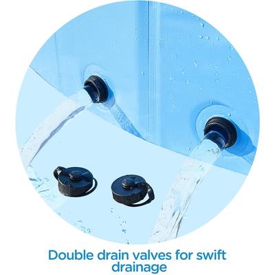 Show full view: Yaheetech Hard Plastic Dog Pool with Sprinkler, Blue, XXXX-Large, 79-in slide 4 of 5