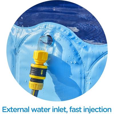 Show full view: Yaheetech Hard Plastic Dog Pool with Sprinkler, Blue, XXXX-Large, 79-in slide 5 of 5