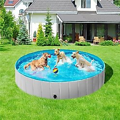 Yaheetech Foldable Pet Pool, Gray, XXXX-Large, 79-in