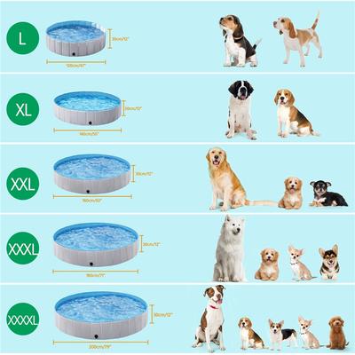 Show full view: Yaheetech Foldable Pet Pool, Gray, XXXX-Large, 79-in slide 5 of 5