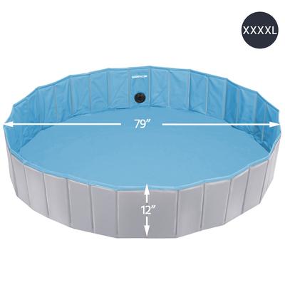 Show full view: Yaheetech Foldable Pet Pool, Gray, XXXX-Large, 79-in slide 3 of 5