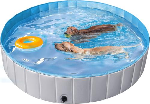 Show full view: Yaheetech Foldable Pet Pool, Gray, XXXX-Large, 79-in slide 2 of 5